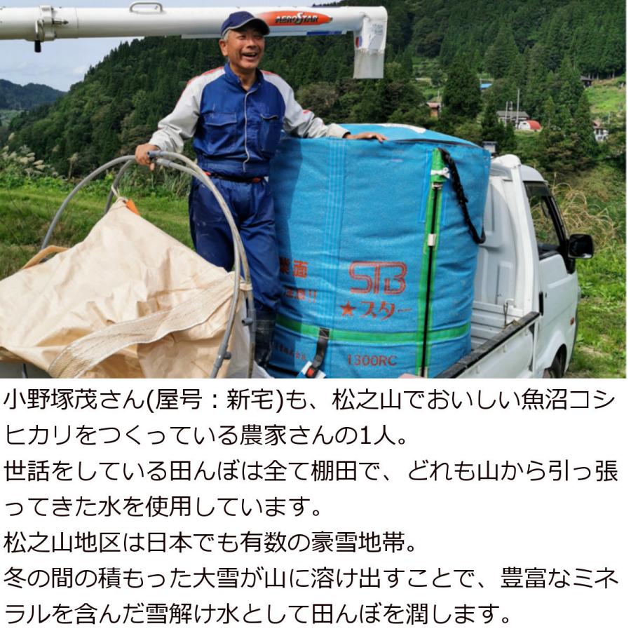 新潟県 十日町市産 魚沼コシヒカリ 新宅棚田米 令和5年産 玄米 30kg