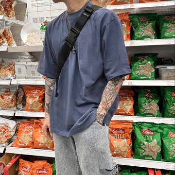 【AMERO】男裝 女裝 短袖寬大素面短T 落肩 情侶裝