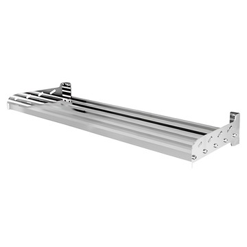 FAmILyLIFE 生活 304不銹鋼免釘壁掛置物架 120 x 28 x 11.2cm 5桿加寬款  銀色  1個