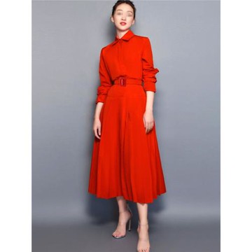 2026春夏紅色連衣裙高級質感名媛氣質結婚宴會新娘禮服平時可穿女