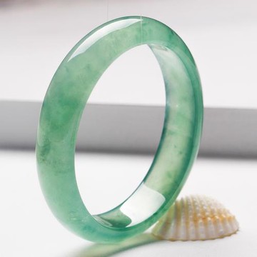 天然緬甸翡翠玉手鐲陽綠翡翠手鐲天然a貨少女飄花紫羅蘭貴妃圓條