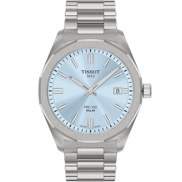 TISSOT 官方授權 PRC 100 T151.422.11.351.00 Solar太陽能手錶 開學季好禮-39mm T1514221135100