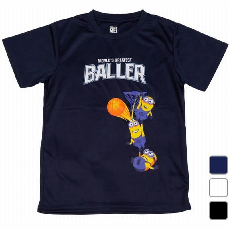 ジュニア キッズ 子供 バスケットボール 半袖tシャツ ミニオンズkidsミニオンballerドライtシャツ 通販 Lineポイント最大0 5 Get Lineショッピング