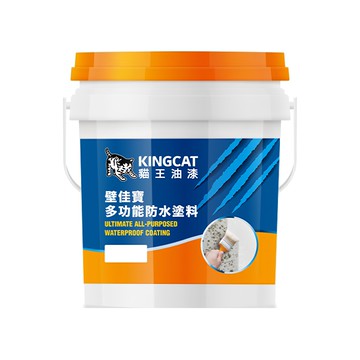 KINGCAT 貓王油漆 壁佳寶多功能防水塗料 K1-680-81 1加侖  海天藍  1桶  3.7L