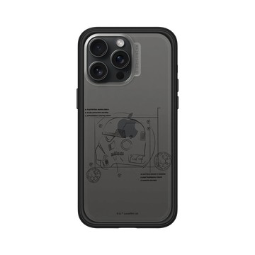 iPhone 15 Pro Max Mod NX 黑 - 迪士尼-星際大戰 Star Wars - 風暴兵-線稿風格