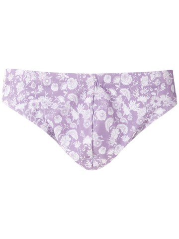 Amir Slama - printed trunks - men - Polyamide/Spandex/Elastane - G - Purple