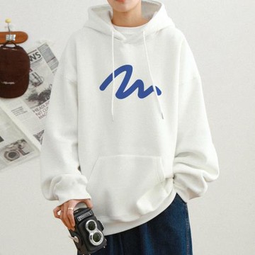 hiphop衛衣男美式重磅外套春秋新款潮流簡約連帽套頭衫青少年男裝