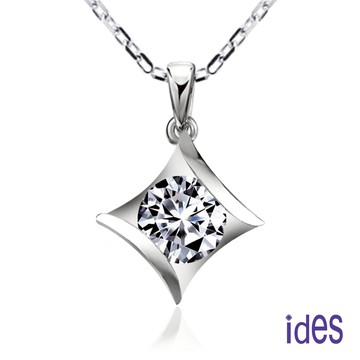 ides愛蒂思 情人送禮 特價GIA證50分D/SI1八心八箭極優3VG車工鑽石項鍊/知性