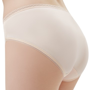 【思薇爾】Tour-Dry系列M-XXL素面中腰三角內褲(粉柑色)