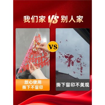 新年靜電貼馬年福字窗花廚房玻璃門貼紙2026元旦過年裝飾春節布置
