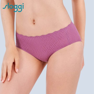 sloggi-ZERO FEEL BLISS零感蕾絲雅致系列中腰小褲 幸運紫｜87R2477 H9