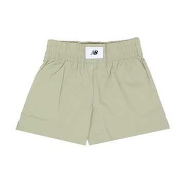 New Balance NB 短褲 Pull On Short 女款 綠 拳擊褲設計 寬鬆 高腰 褲子 NB WS51102OVN