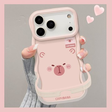 動物臉適用蘋果17promax手機殼iphone16透明硅膠14支架15卡通13女