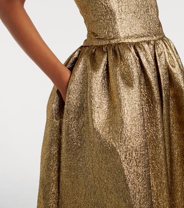 Self-Portrait Lamé jacquard gown