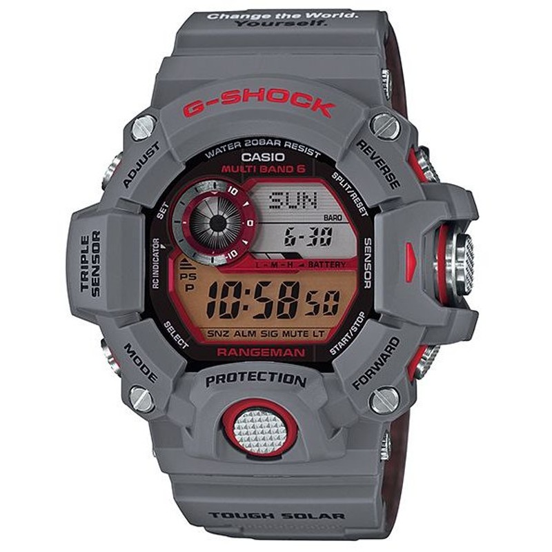 SHOCK Gショック RANGEMAN レンジマン 電波ソーラー デジタル