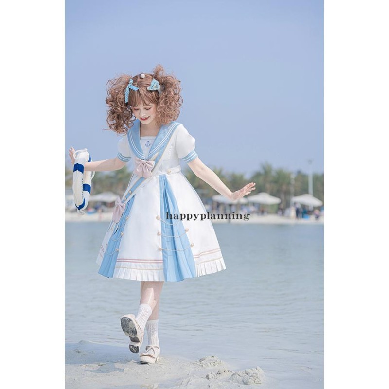 コスプレ衣装 セーラー ロリータ服 ワンピース ゴスロリ 独占販売 コスプレ アニメ 森ガール メイド かわいい お嬢様 学園風祭り Lolita  エレガント S M L | LINEブランドカタログ