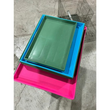 [沐沐屋] 長方形塑膠托盤 鸚鵡糞便底盤 貓狗 糞便底盤