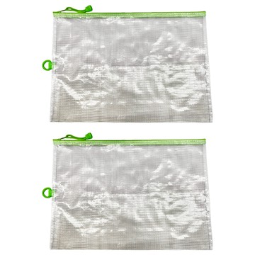 SEASON Paper&Gift 四季紙品禮品 B4防水拉鍊袋 加袋  綠色  2個