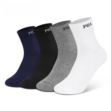 PGA 高爾夫襪子 男士秋冬襪子 加厚毛巾底 柔軟舒適 中筒襪
