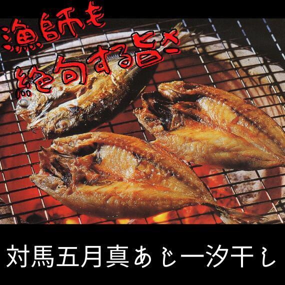 ギフト 対馬五月真あじ一汐干し開き 70g×10枚 うえはら株式会社 長崎県産 天然魚 一汐干し 旬に獲れたアジ 急速凍結 たんぱく質