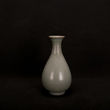 宋官窯青釉開片玉壺春瓶手工仿古老物件古董古玩收藏家居老貨擺件