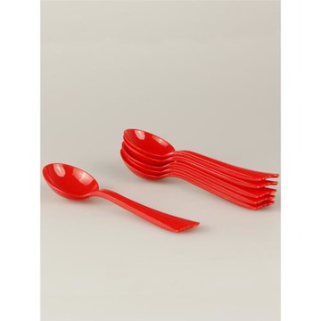 一次性勺子結婚用紅色塑料勺喜碗紙碗婚慶碗套紅碗筷子小勺套裝