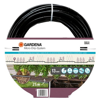【GARDENA 景觀園藝】 微滴灌地上/地下滴灌管 1.6 l/h 13MM×25M 13503