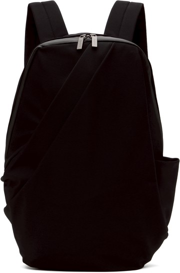 YOHJI YAMAMOTO 黑色 Wool Gabardine Nylon Tuck 双肩包