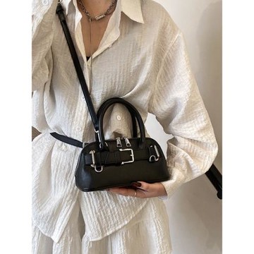 多巴胺少女手拎貝殼包2025新款百搭潮韓版單肩包時尚小眾休閑女包