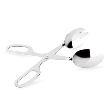 不銹鋼橢圓頭沙律夾食物夾自助餐夾面包夾燒烤夾餐具餐具剪 夾剪