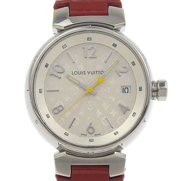 【日本直送】LOUIS VUITTON 路易威登 Tambour 全息腕錶 日期顯示 Q1313 不鏽鋼x Monogram Vernis 石英機芯 【二手】