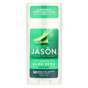 Jason Natural, 純蘆薈舒緩功能全天然止汗膏，2.5盎司（71克）