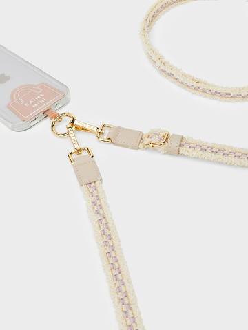 S'AIME 緞帶方格可調式編繩手機背帶 (2色)