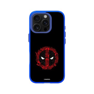 iPhone 16 Pro Clear 激光藍 - 迪士尼-漫威 Marvel - 死侍-漫畫標誌