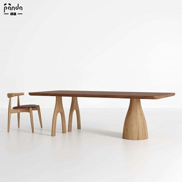 ??快速出貨?? 附發票 免運 北歐 實木書桌 簡約 會議桌 設計工作臺 電腦桌 辦公桌 書桌 民宿侘寂風 餐桌