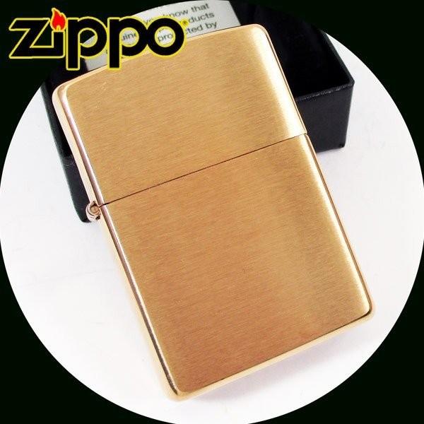 zippo ジッポー 204B 刻印無し ブラッシュ ブラス BRUSHED BRASS