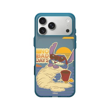 iPhone 17 Pro Max Clear (相機按鈕) 夜幕藍 - 迪士尼-史迪奇 Disney Stitch - 史迪奇 - 海灘上的史迪奇