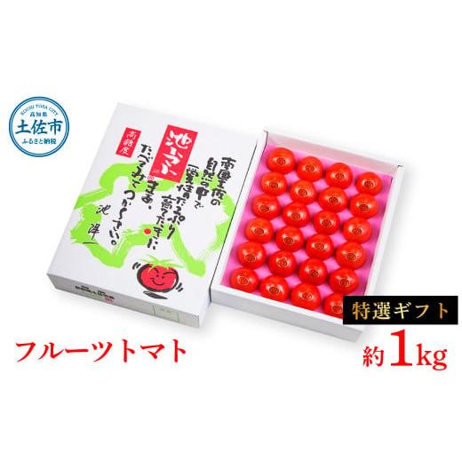 ふるさと納税 高知県 土佐市 フルーツトマト特選ギフト約1kg 先行予約 トマト フルーツトマト 池トマト 糖度10度以上 高糖度 高知県産 ギフト 箱入り 贈答用 …