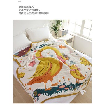 十層純棉紗布蓋毯秋冬加厚保暖面包被單人學生宿舍被子全棉午睡毯