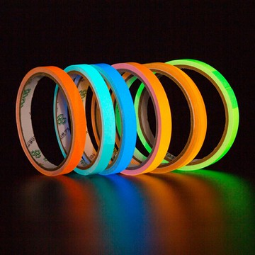 彩色夜光膠帶 螢光膠帶 發光膠帶 蓄光膠帶 亮光貼 警示膠帶 標示貼 夜光貼 舞台定位貼【BlueCat】【RC5358】