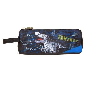 【IMPACT】異想恐龍三角筆袋-黑色 IM00L11BK