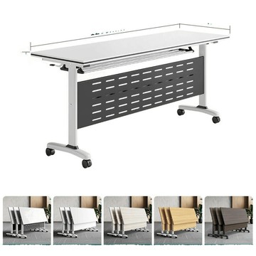 可折疊培訓桌移動辦公桌條桌教育多功能機構拼接課桌折疊式會議桌[DD030109]