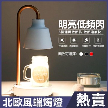 【新北現貨】香薰燈融蠟燈可調光台燈現代簡約北歐復古臥室台燈香薰爐機融燭燈 99購物節