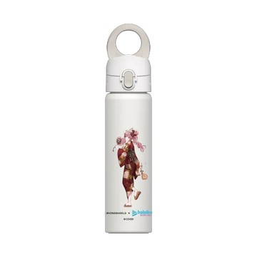 磁吸水壺 AquaStand 不鏽鋼 700cc - 附吸管 白 - 森美聲 Mori Calliope - 浴你入魂