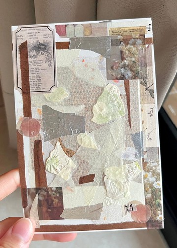 獨一無二的你__手作 隨機 拼貼 明信片