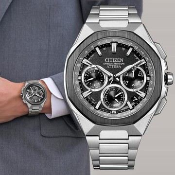 CITIZEN星辰 GENTS系列 鈦金屬 陶瓷錶圈 GPS光動能腕錶 CC4104-53E