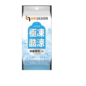 UNIDESIGN潔面濕紙巾-極凍酷涼30入