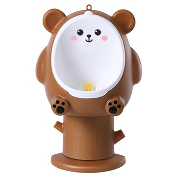 THEMOTHER 小熊造型兒童小便斗 可調整高度  棕色