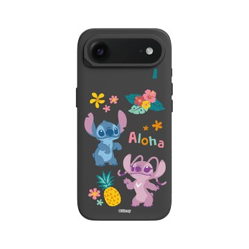 iPhone Air SolidX 黑 - 迪士尼-史迪奇 Disney Stitch - 史迪奇 - 史迪奇與安琪