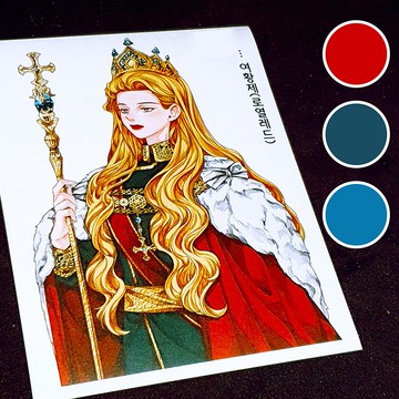 Empress (3色) 10枚入 (honne market) 人物貼紙 韓國浣熊